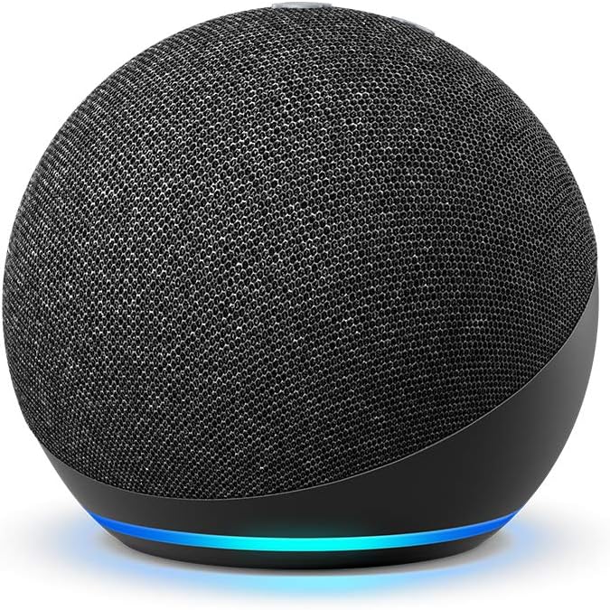 Echo Dot (4th Gen) Smart Speaker with Alexa — Charcoal